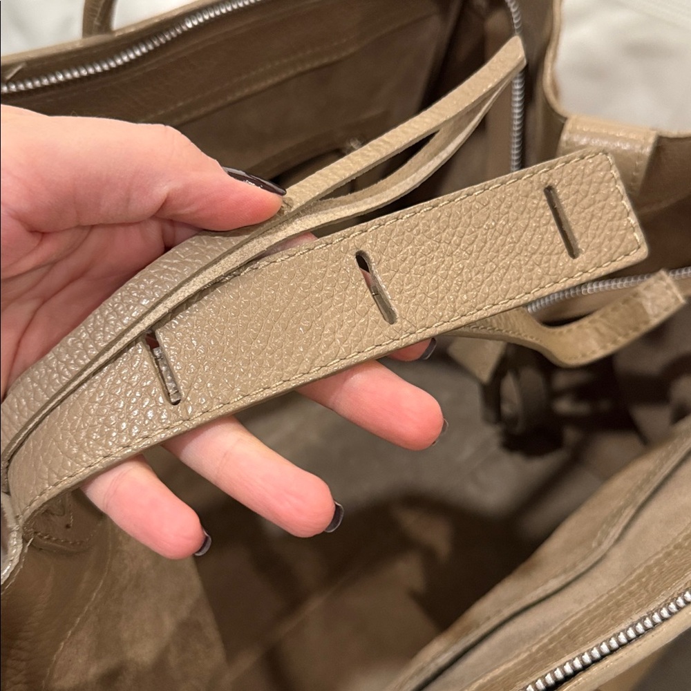 Valentino Tan Leather suede Tote - Picture 8 of 17